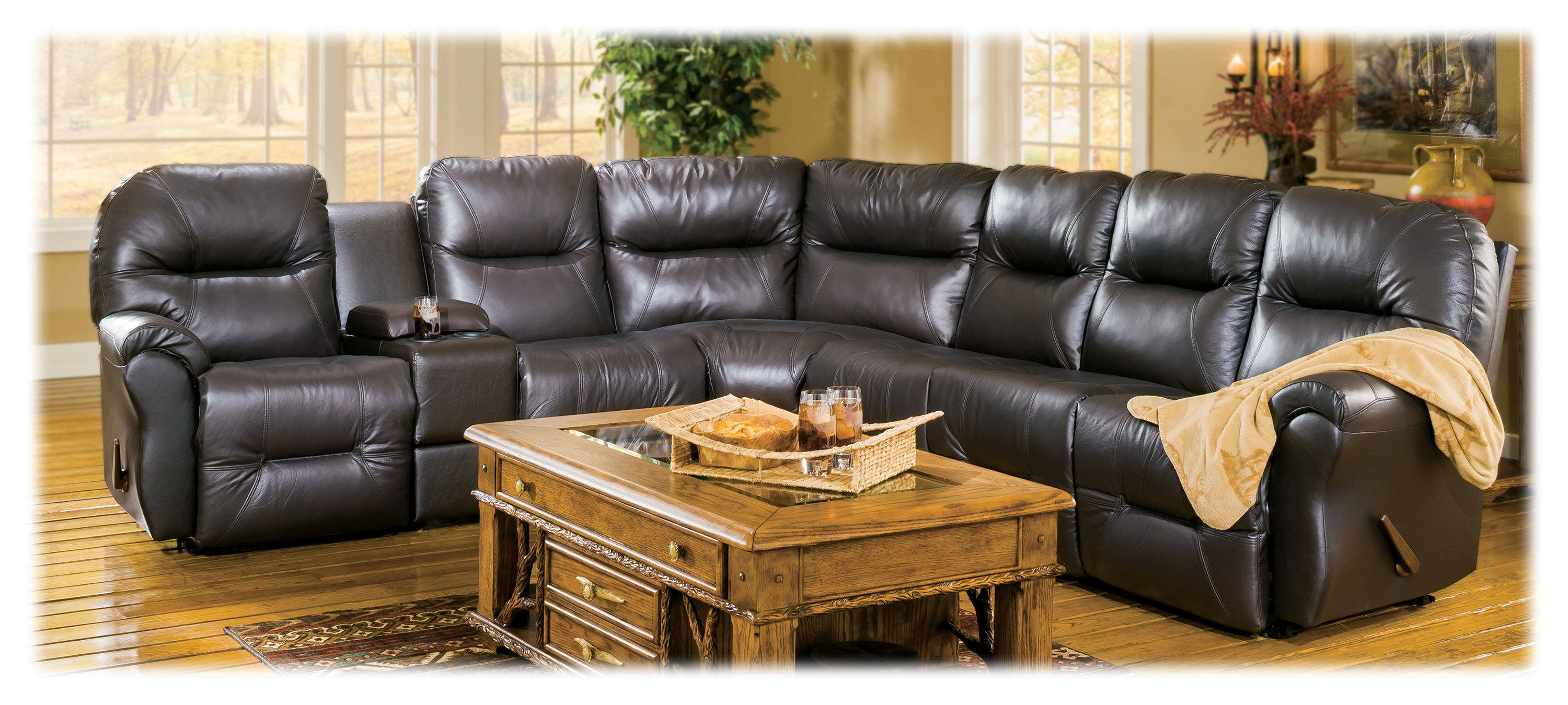 Best Home Furnishings Bodie Leather Sectional Bass Pro Shops